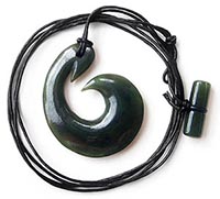 Maori Greenstone hook ornament